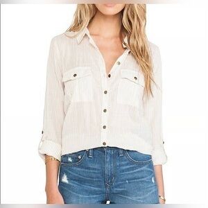 Free People Button Down Blouse